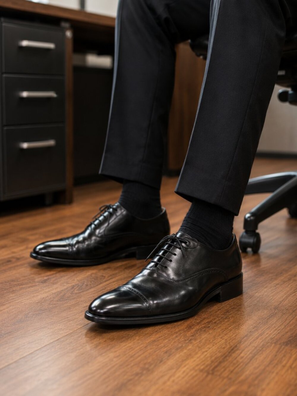 Allen Edmonds Danbury Black Leather Oxford Dress Shoes Men's Size 12 Made in USA